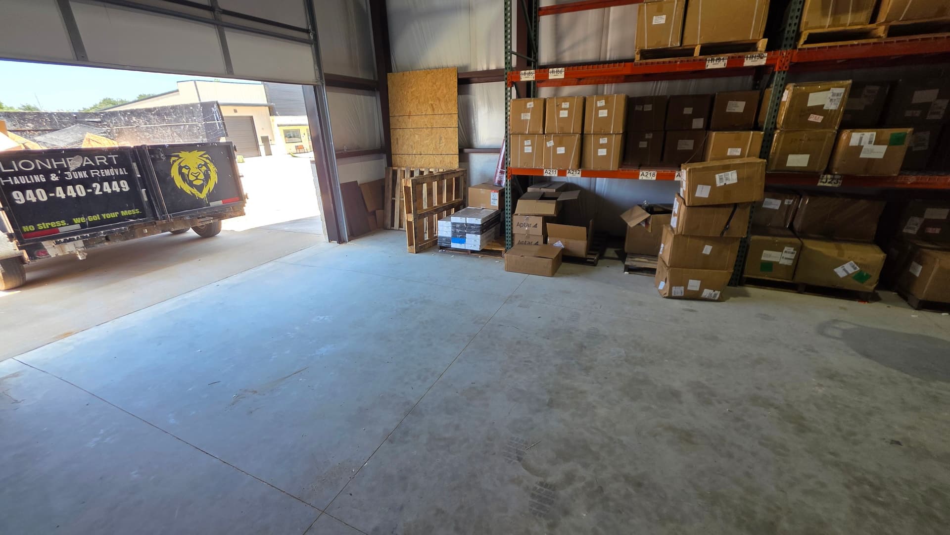 Gallery photos for Aubrey Warehouse Cleanout Clears the Floor and Gets Back to Business: Image #1