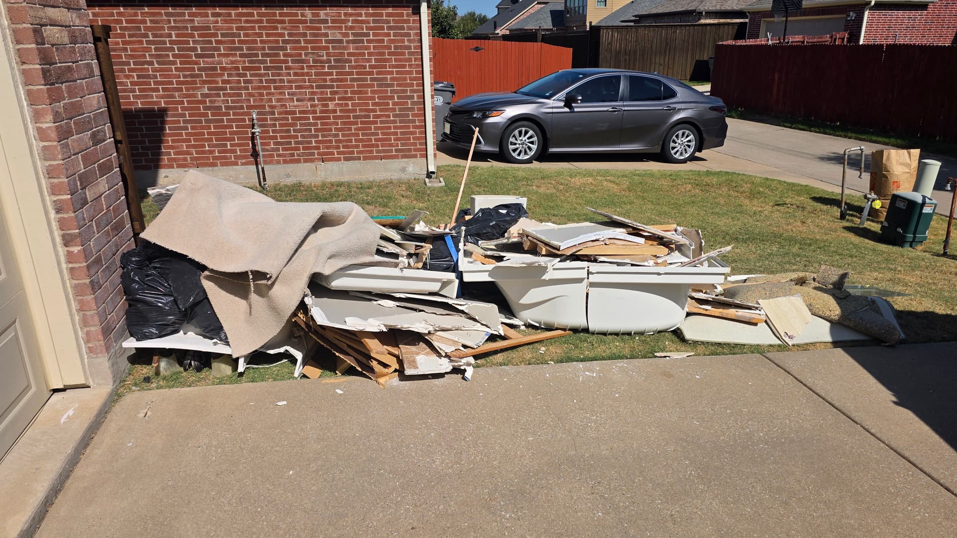 Master Bath Demo Debris Hauled Away Fast