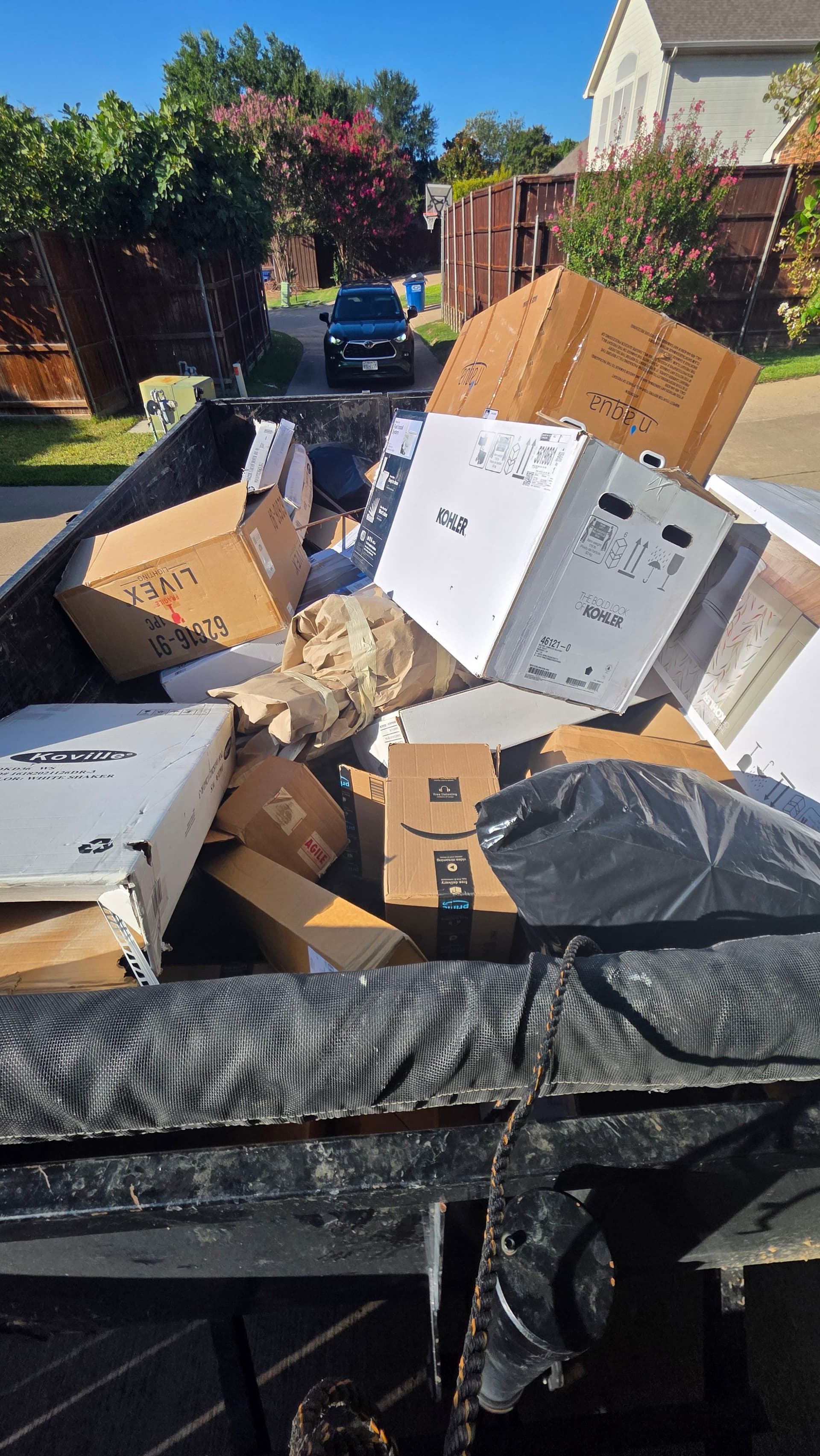 Gallery photos for Cardboard Pile Cleanout in Allen, Texas: Image #1