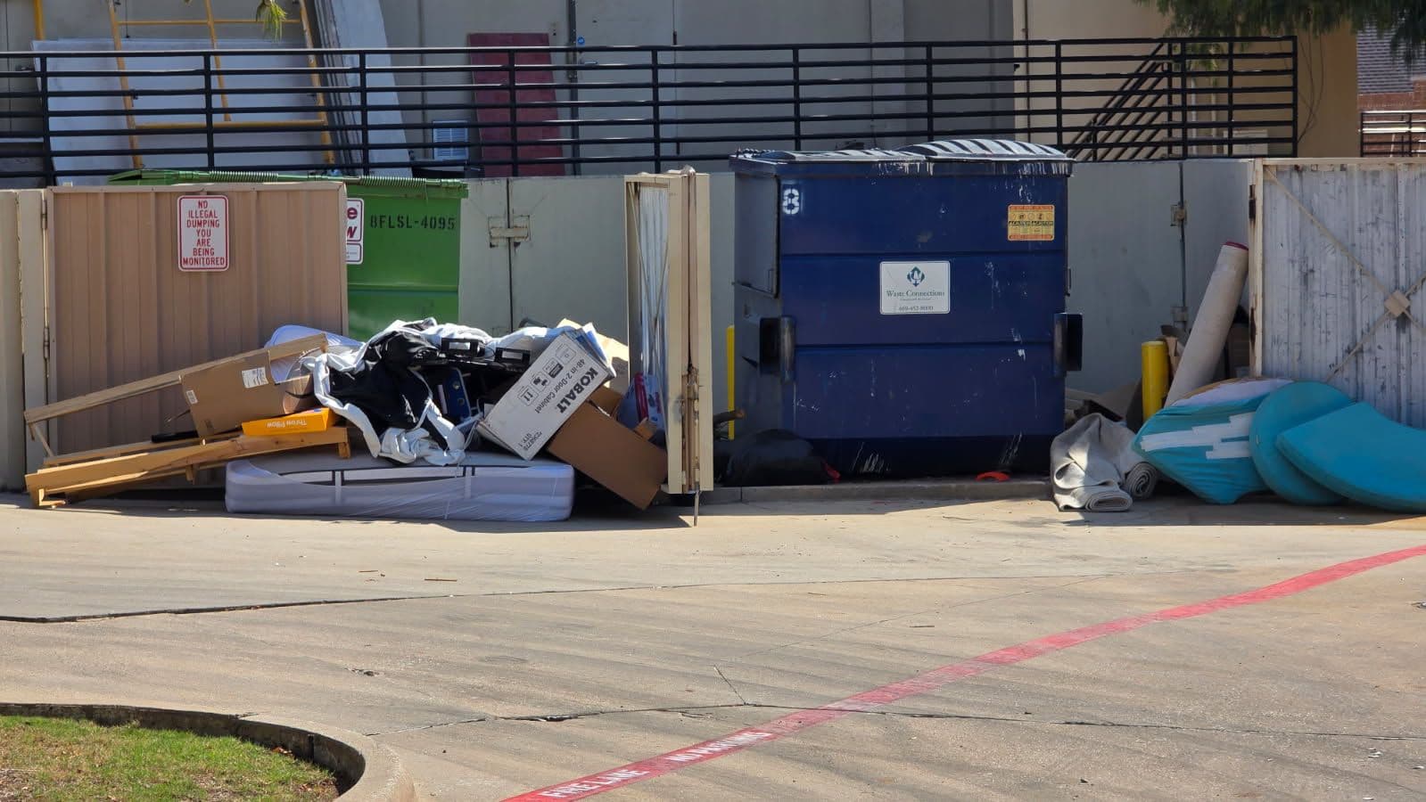 Dumpster Enclosure Cleanout in Frisco Texas image