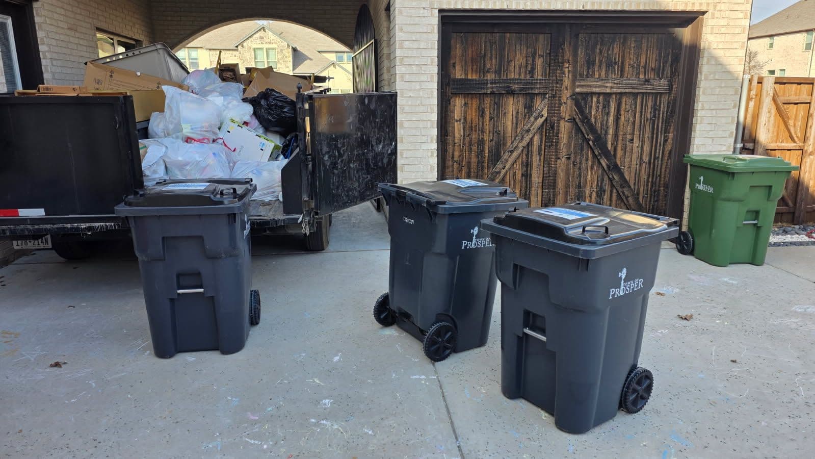 Overflowing Trash Bins Cleared in Prosper Texas image