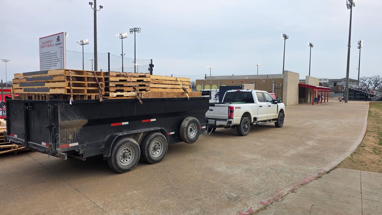 Project Efficient Pallet Disposal at Aubrey High School image