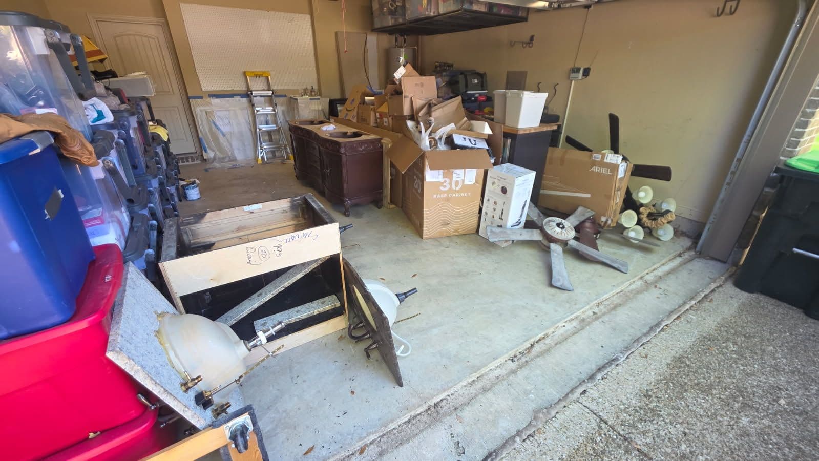 Project Garage Cleanout in Prosper TX Goes From Buried to Open image