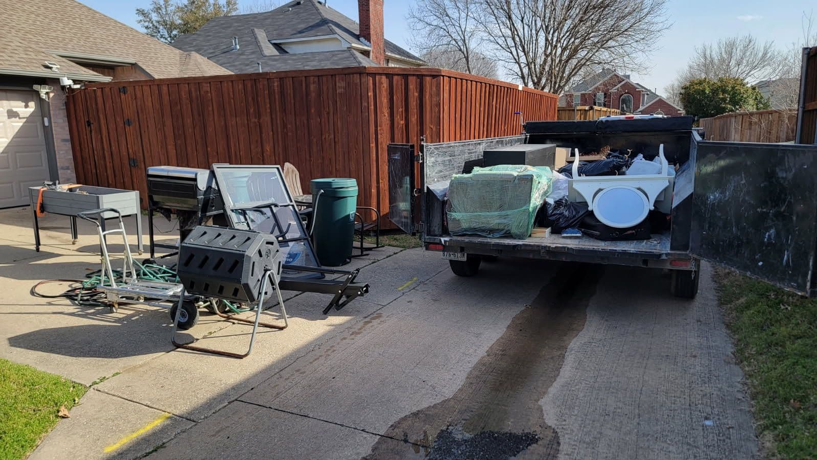 Driveway Cleanup and Junk Removal in Frisco