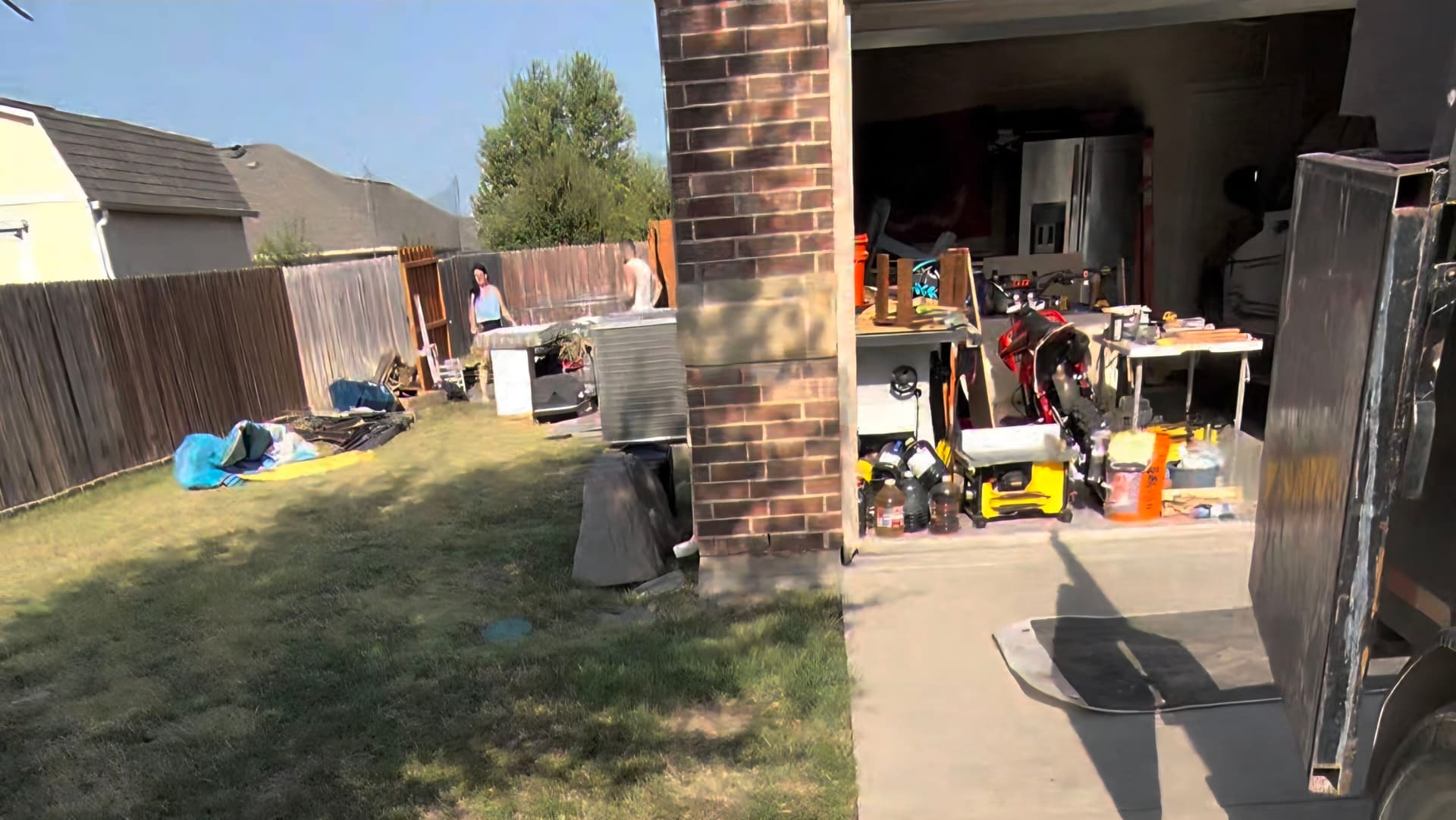 Side Yard and Garage Junk Cleanout in Celina TX image