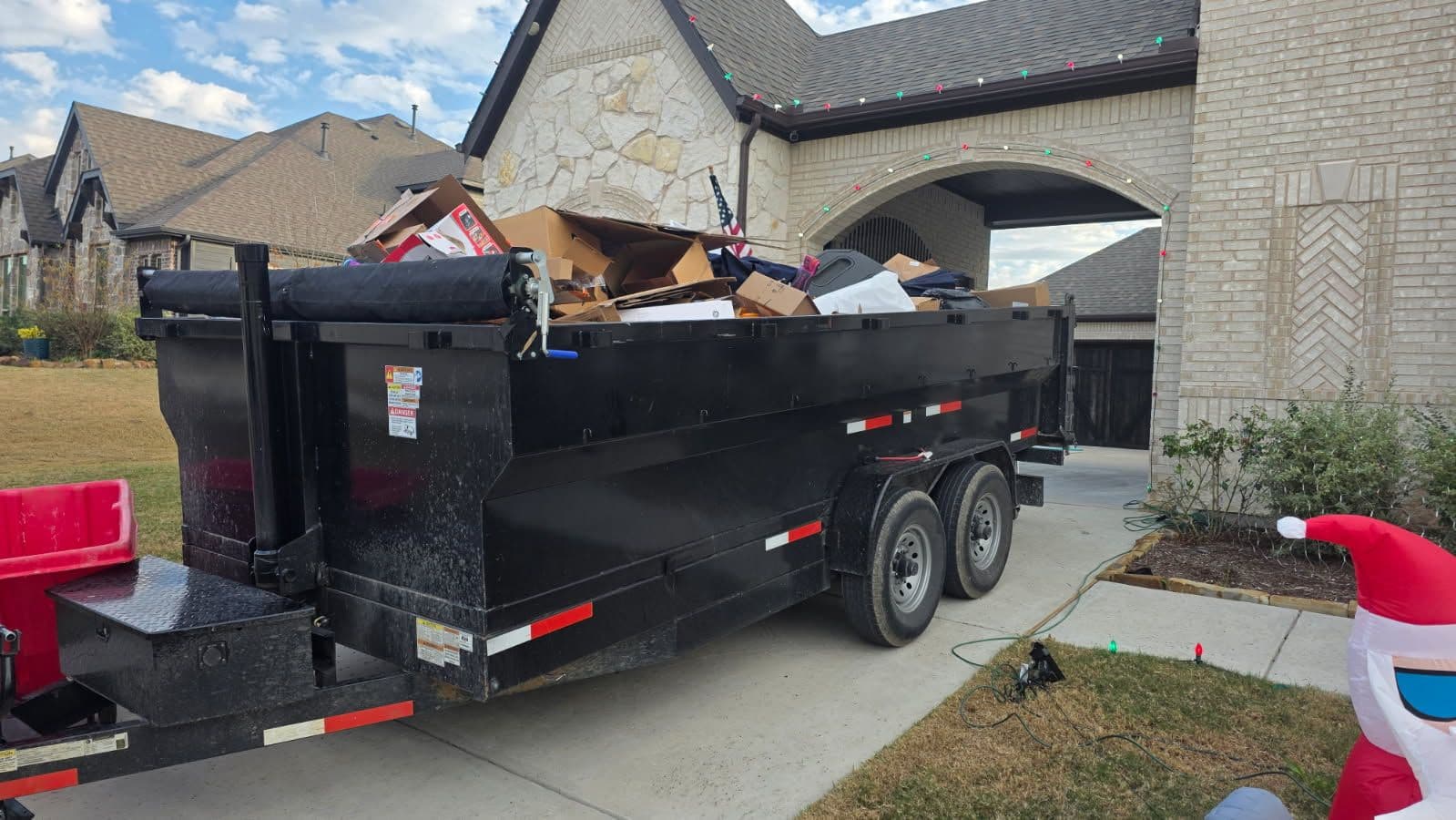 Project Effortless Decluttering in Prosper TX with Our Reliable Dumpster Trailer image
