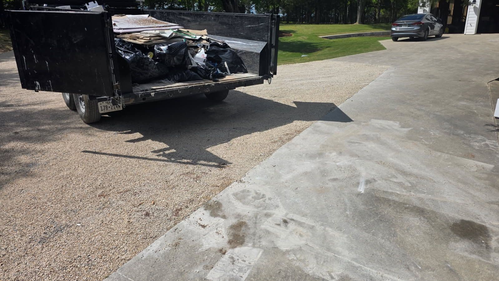 Gallery photos for Demo Debris Removal Leaves McKinney Driveway Spotless: Image #1